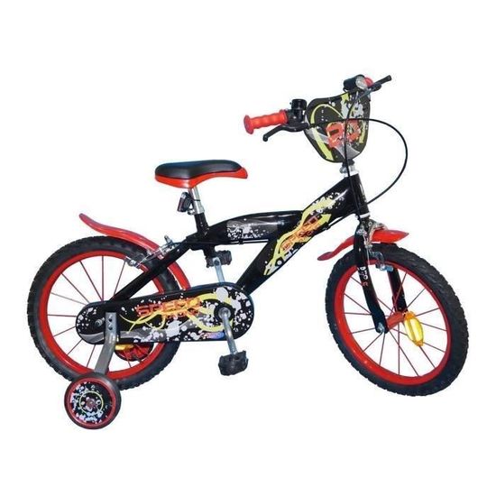 Vélo Garçon Hot Wheels 16 Pouces BMX Robuste Avec Poignée Rev - Occasion - Pneus Tout-terrain