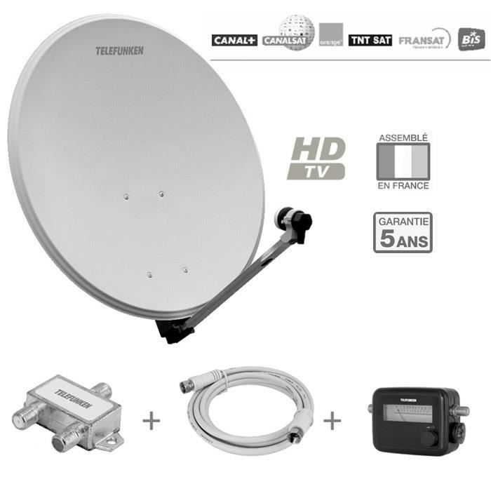 TELEFUNKEN T-S601TV Antenne extérieure pack réception Sat 1 TV - parabole,  avis et prix pas cher - Cdiscount