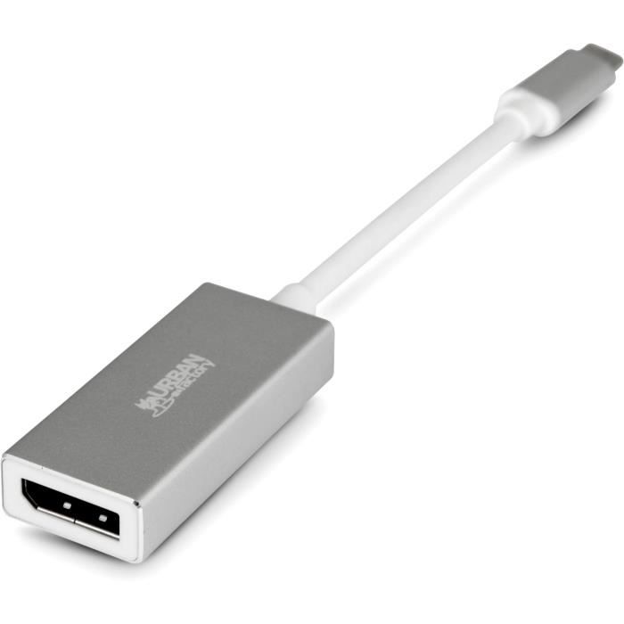 URBAN FACTORY Adaptateur USB-C / Display port gris sidéral