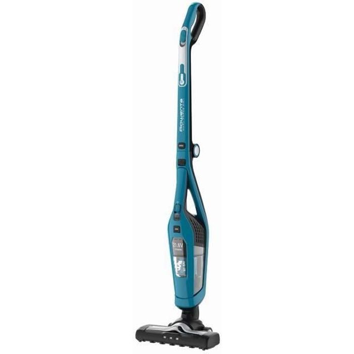 ROWENTA RH6751WO Dual Force 2 en 1 Aspirateur balai sans fil, Aspirateur à main intégré, Brosse motorisée avec éclairage par LEDs