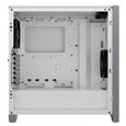 CORSAIR Boîtier PC 4000D Airflow - Moyen Tour - Verre trempé - Blanc (CC9011201WW)-2