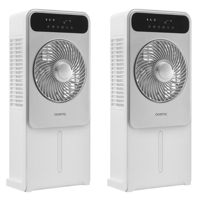 Ventilateur brumisateur 3 en 1 OCEANIC Diamètre 23 cm Affichage LED Télécommande Minuterie Moteur DC et - vue 3