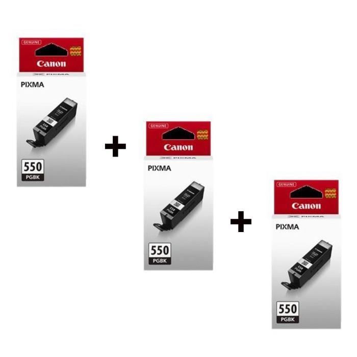 Canon PGI-550 PGBK Cartouche dencre Noir x3