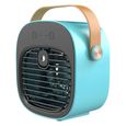 Climatiseur portable,ventilateur de camping,3 vitesses réglables avec pulvérisation d'air frais,humidificateur refroidisseur d'air 2