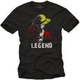 Luffy Tee Shirt - Legend - Monkey One T-Shirt Noir L-0