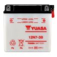 YUASA - Batterie Moto 12V Avec Entretien Sans Pack Acide 12N7-3B / 12N73B-0