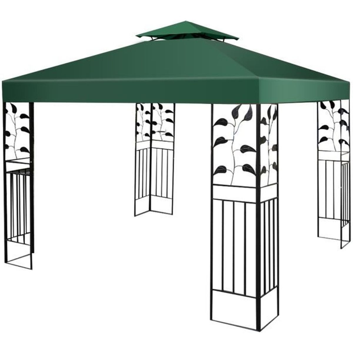 Toile De Toit De Rechange Impermeable 3 X 3 M Toile De Toit De Tonelle Pour Jardin Terrasse A L Exterieur Couleur Verte Achat Vente Toile De Parasol Toile De Toit