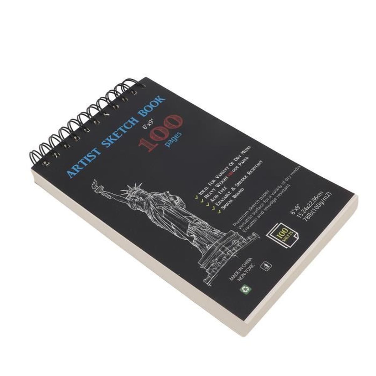 Lot Carnets Vierges A5 (260p) & A6 (192p) – Papier épais – Croquis/Journal