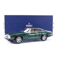 Voiture Miniature de Collection - NOREV 1/18 - JAGUAR XJ-S 5.3 H.E. Coupe - 1982 - Green Metallic - 182620