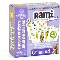 Jeu de cartes Grimaud Junior Rami - 2 jeux de 54 cartes - Marque GPTOYS