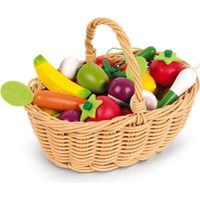 Panier de 24 Fruits Et Légumes en Bois - JANOD - Dès 3 ans