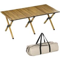 Table de camping pique-nique  116x60x45cm Beige