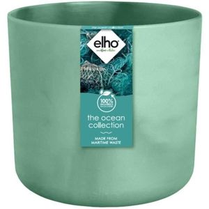 CACHE-POT ELHO The Ocean Collection Pot de fleurs ronde 22 - Vert - Ø 22 x H 20 cm - intérieur - 100% recyclé