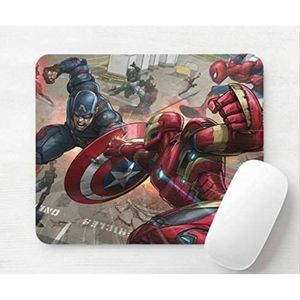 TAPIS DE SOURIS Tapis de souris de bureau Captain America et Iron Man Fight Marvel Avengers[62]