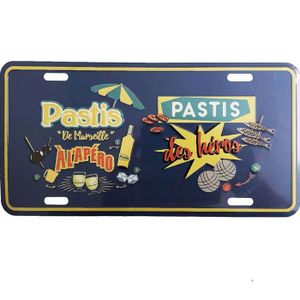 Plaque métal PASTIS PROVENÇALE 40 x 30 cm déco rétro vintage