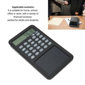 CALCULATRICE ETO- calculatrice scolaire Calculatrice scientifique avec bloc-notes Calculatrice à écran LCD à 12 bureau calculatrice Gris Noir