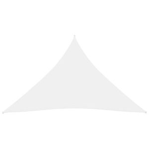 VOILE D'OMBRAGE Voile de parasol Tissu Oxford triangulaire 5x5x5 m Blanc Dilwe7314126965376
