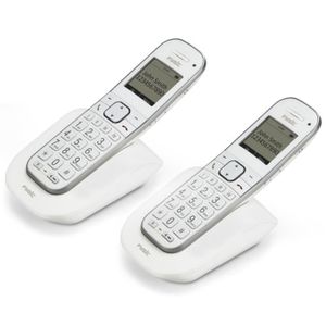 Téléphone fixe Fysic FX-9000 DUO - Téléphone senior DECT avec gra
