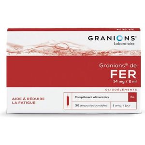 PACK NUTRITION SPORTIVE Granions de Fer 30 ampoules