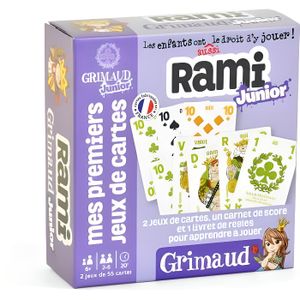 CARTES DE JEU Jeu de cartes Grimaud Junior Rami - 2 jeux de 54 c