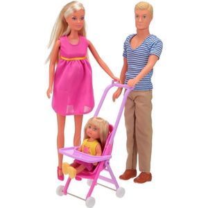 Poupée enceinte +2 bébés grossesse maternité enfant style Barbie