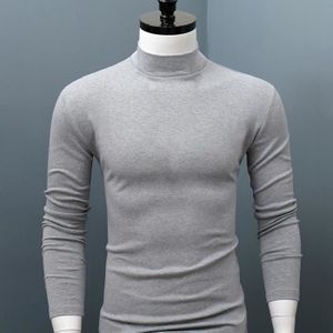 CHEMISE - CHEMISETTE CHEMISE - CHEMISETTE Men Shirt Solid Color Half High Collar Casual Slim Long Sleeve Tight Tight pour Inner Wear