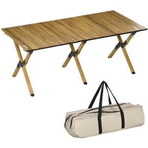 TABLE DE CAMPING Table de camping pique-nique  116x60x45cm Beige