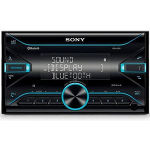 AUTORADIO Récepteur multimédia de voiture SONY DSX-B710 avec finition noire, connectivité sans fil Bluetooth et NFC, commande vocale avec Siri