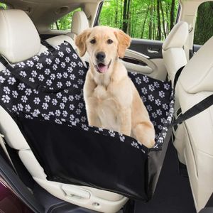 Panier de siège d'auto pour chien dans la couverture de protection en tissu  imperméable protège la voiture de banc avec ceinture universelle coussin  bouteille d'eau traiter