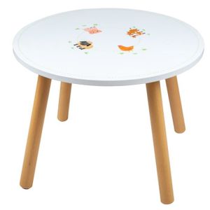 TABLE ET CHAISE Table en bois pour enfants - la ferme - Chambre d'