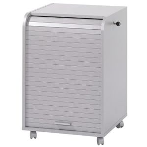 Dimension Caisson Rideau Métallique Classeur Suspendu Metal 5 Tiroirs Gris Armoire De Bureau Rangement