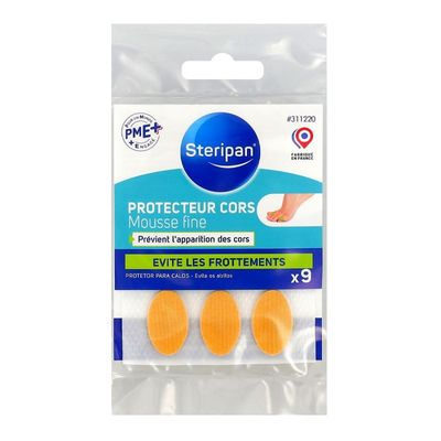 Protecteurs Préventifs Cors Steripan – Lot De 9 – Mousse Adhésive Hypoallergénique – Anti-Frottement Pieds - 6