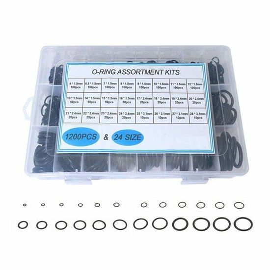Kit De 595 Joints Toriques Climatisation - 36 Tailles, Caoutchouc, Pour Réparation Automobile Et Systèmes De Climatisation - 14