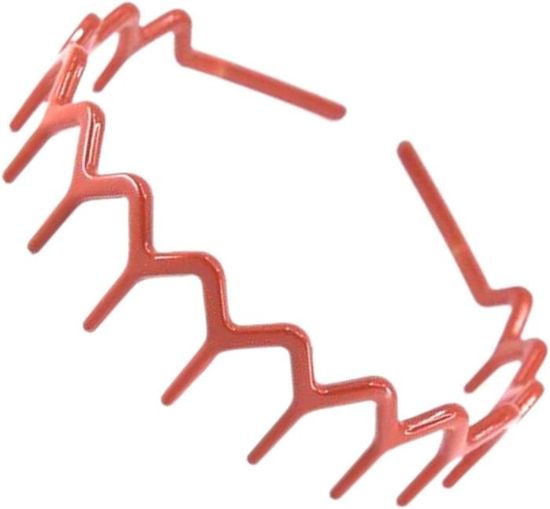 Fascia Per Capelli Zigzag Dentata Nera - Unisex, Elastica, Senza Marca