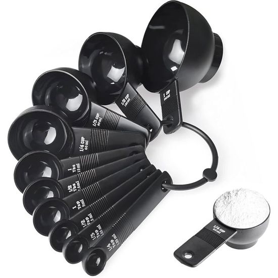 Set De 2 Tasses à Mesurer En Inox CLISPEED - 250 Ml Et 350 Ml, Graduées Pour Cuisine Et Pâtisserie