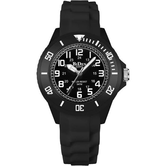 Montre Digitale Pour Enfants Alienwork - Étanche 3 ATM, Boîtier Polyamide, Bracelet Caoutchouc