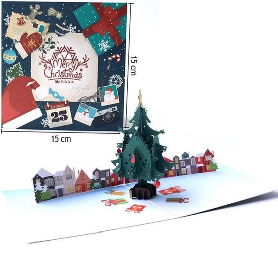 Détails À propos de 3D Pop Up Carte de Noël voeux Bébé cadeau de