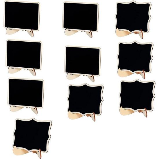 HOMEJOY 12 Pièces Mini Tableaux Noirs Réutilisables Mini Tableau à Craie Mini Tableau De Message