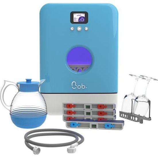 Lave-vaisselle autonome Bob - 6 programmes de lavage - Désinfection UV-C - Édition Maya Made in France