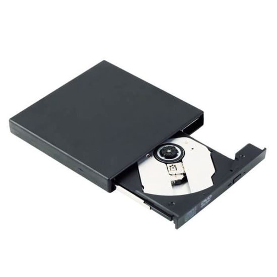 Lecteur Portable USB 2.0 DVD CD DVD +--RW CD +-- RW-CD-RW-DVD-R-DVD ROM Player Pour Mac-OS-XP-Vista-Linux-Win7-Win8