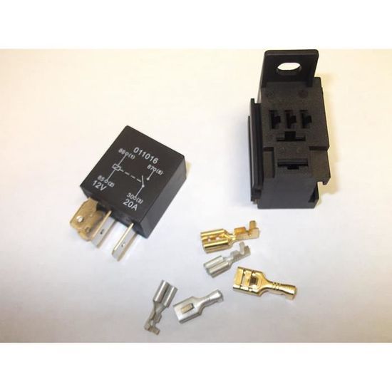 Relais Automobile 4 Broches 12V 50A - Compatible Citroën, Peugeot - Réf. 9804673180 - Pour C4, 206, 307, Etc.