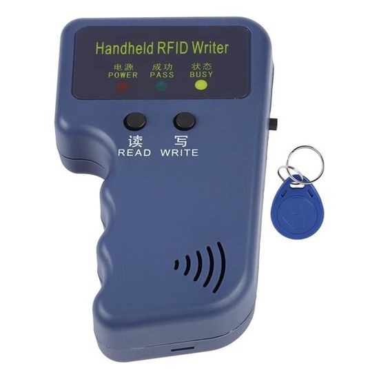 Copieur Lecteur RFID 125kHz Portable – Duplicateur Cartes EM4100 EM410X + 6 Tags & 6 Cartes