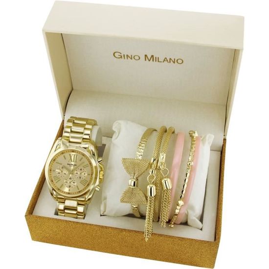 GINO MILANO Coffret Montre Joncs Cdiscount Bijouterie