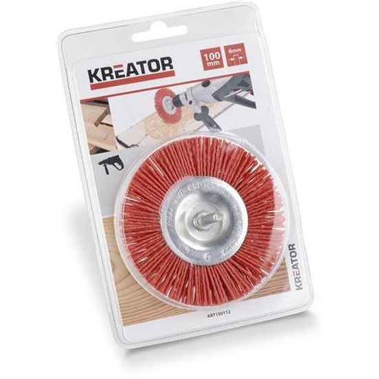 Rouleau De Ponçage Mumjooyi Grain 80 - Brosse Nylon 120x100 Mm Pour Meuleuse D'Angle