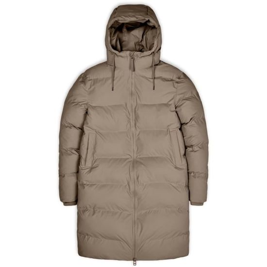 Doudoune longue taupe clearance