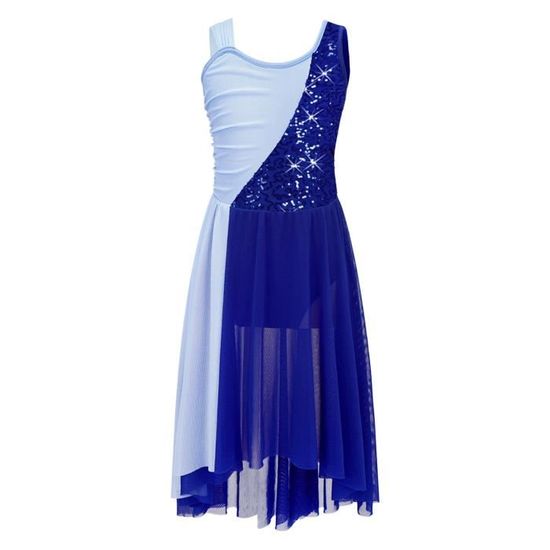 Vêtements de Danse pour Enfants, Couleur Unie, Manches Longues, pour Filles, Performance et Mélange de Coton