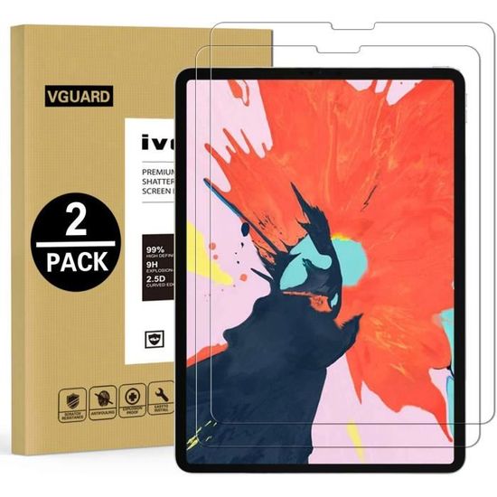 Packx2 Verre trempé Apple iPad Air (2020) 10.9, iPad Air 4 Film Protection  Ecran