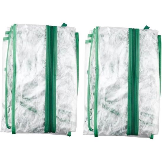 Housse De Protection Transparente Pour Mini Serre - 69 X 49 X 158 Cm - PVC Résistant - Anti-gel Et Intempéries - 5
