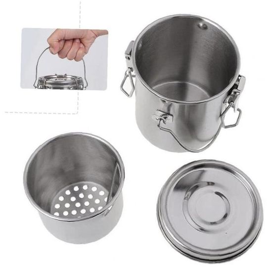 Lave-pinceaux Portable En Acier Inoxydable - Pour Artistes Peintres, Nettoyage Facile