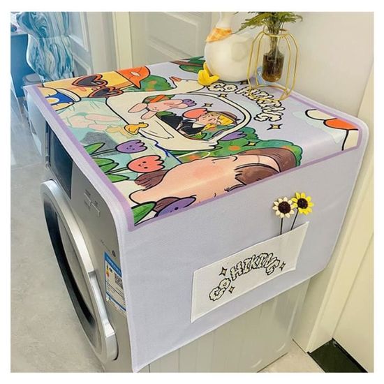 Housse De Protection Pour Machine à Laver Et Sèche-linge - Imperméable, UV, Taille 60x64x85 Cm, Avec Poche